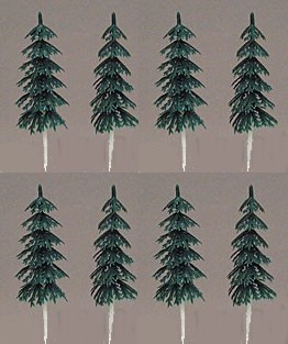 3 inch tall Evergreen Trees